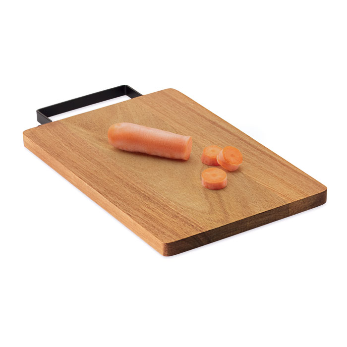 ASTA Tablero acacia con asa acero - Tablas de corte - Regalo Promocional Personalizado - vista alternativa