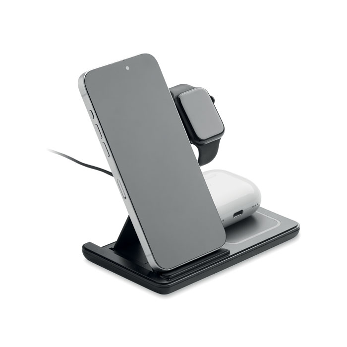 DOCK3 Cargador plegable 3 en 1 15 W - Tecnología - Regalo Promocional Personalizado - vista alternativa