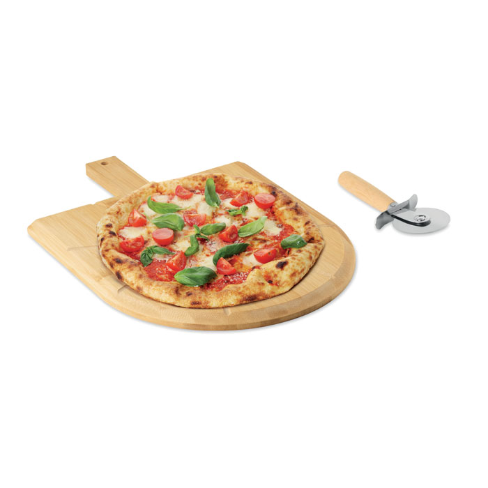 NAPOLITANA Tabla cortador pizza de bambú - Tablas de corte - Regalo Promocional Personalizado - vista alternativa