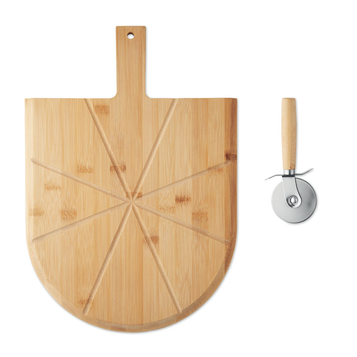 NAPOLITANA Tabla cortador pizza de bambú - Tablas de corte - Regalo Promocional Personalizado - imagen 5