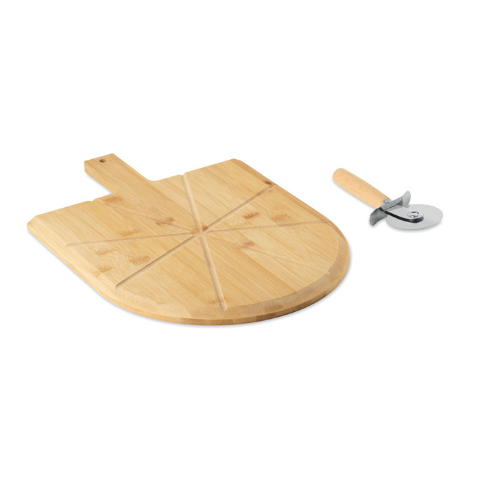 NAPOLITANA Tabla cortador pizza de bambú - Tablas de corte - Regalo Promocional Personalizado
