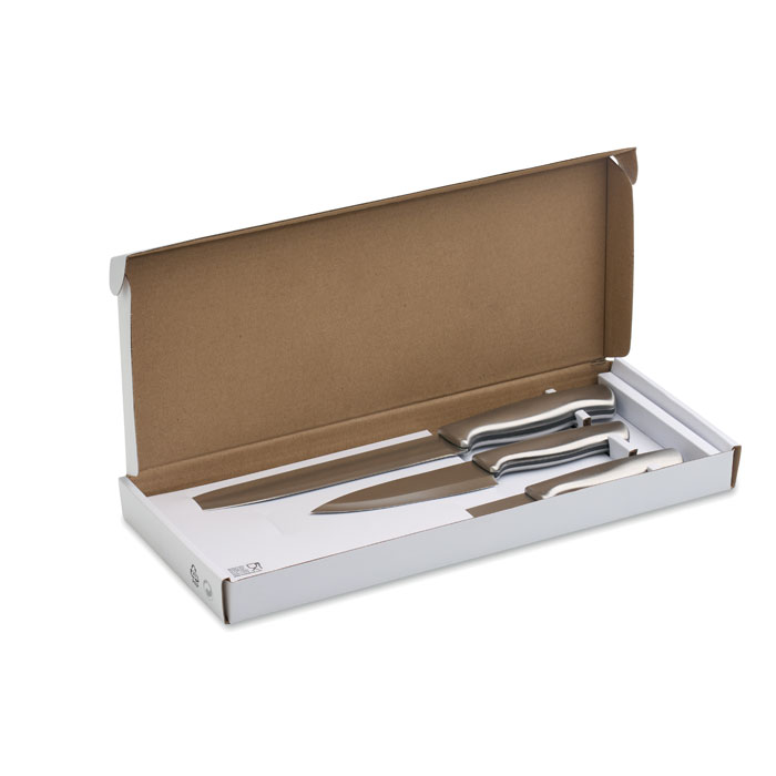 COCINERO Juego de cuchillos 3 piezas - Otros accesorios cocina - Regalo Promocional Personalizado - vista alternativa