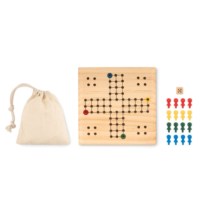 LUDO Juego de viaje de madera - Niños y Juegos - Regalo Promocional Personalizado - imagen 3