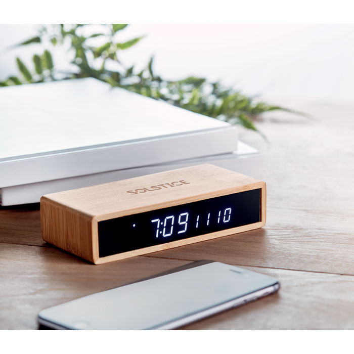 MORO Cargador inalámbrico de bambú - Tecnología - Regalo Promocional Personalizado - imagen 5