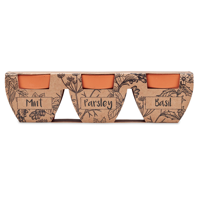 FLOWERPOT Juego de macetas de terracota - Jardín - Regalo Promocional Personalizado - vista alternativa