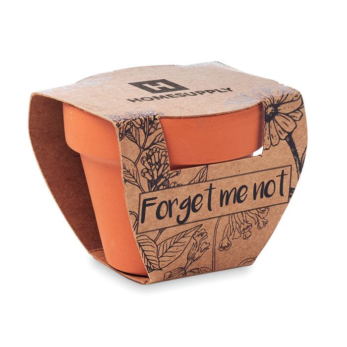 FORGET ME NOT Juego de macetas de terracota - Jardín - Regalo Promocional Personalizado - imagen 4