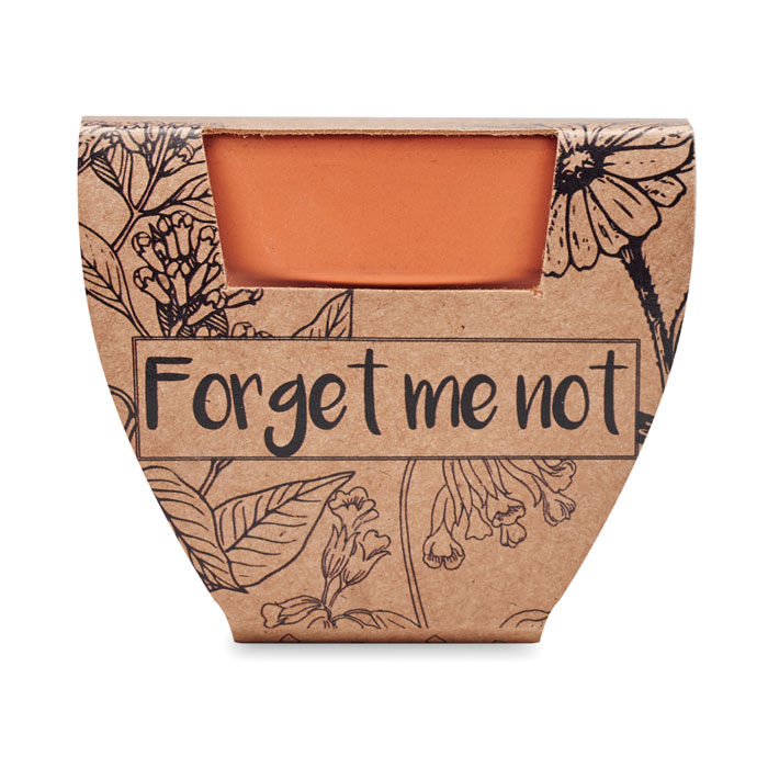 FORGET ME NOT Juego de macetas de terracota - Jardín - Regalo Promocional Personalizado - vista alternativa