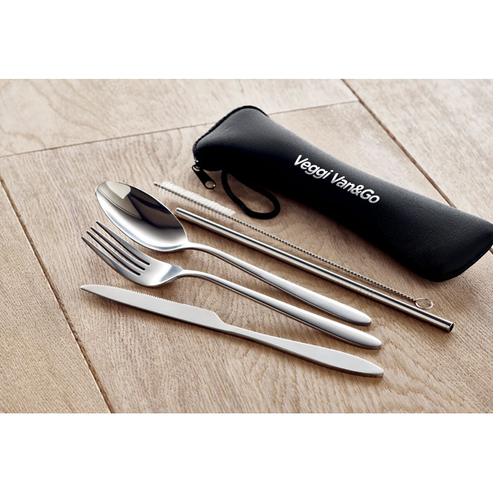 5 SERVICE Set cubiertos acero inoxidable - Otros accesorios cocina - Regalo Promocional Personalizado - imagen 4
