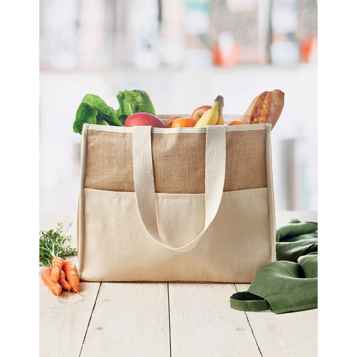 Bolsa nevera de canvas y yute Campo de Geli - Verano - Regalo Promocional Personalizado - imagen 6