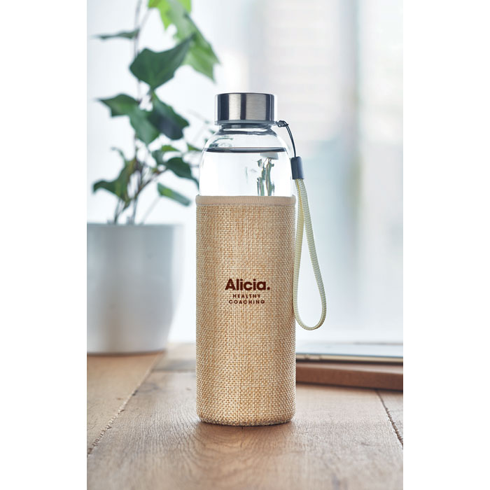 UTAH TOUCH Botella cristal con funda 500ml - Tazas y botellas - Regalo Promocional Personalizado - imagen 4