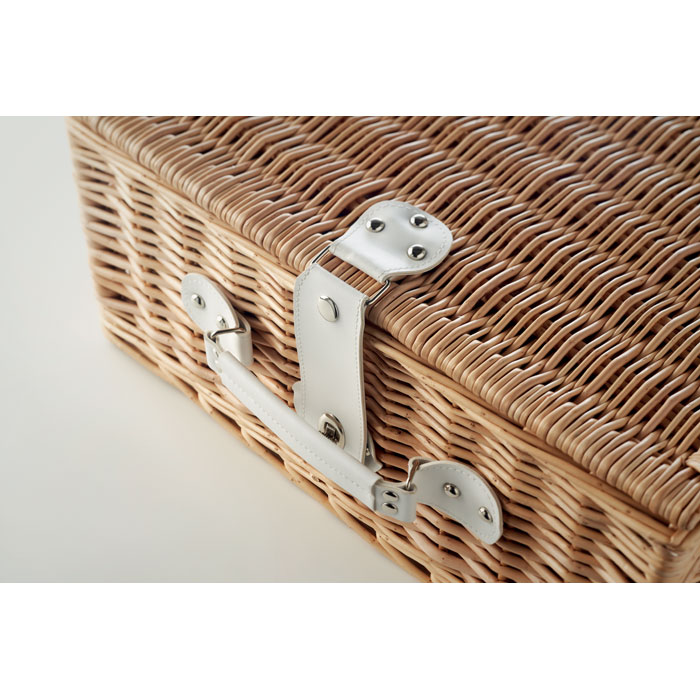 MIMBRE PLUS Cesta de picnic para 4 personas - Verano - Regalo Promocional Personalizado - imagen 9
