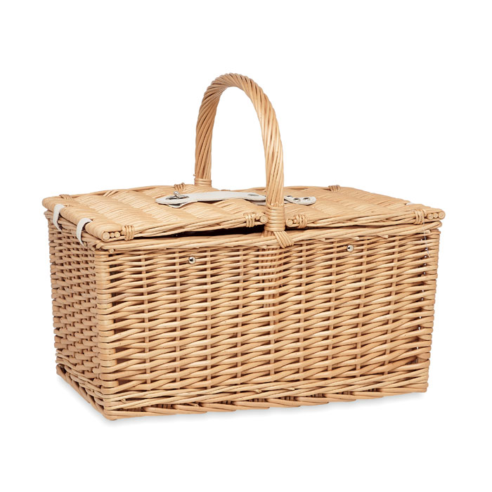MIMBRE PLUS Cesta de picnic para 4 personas - Verano - Regalo Promocional Personalizado - imagen 3