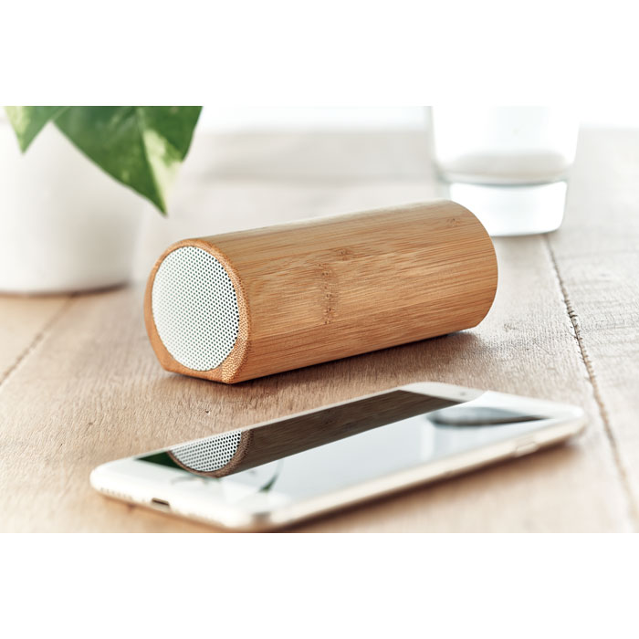 SPEAKBOX Altavoz bambú inalámbrico 2x5W - Tecnología - Regalo Promocional Personalizado - imagen 7