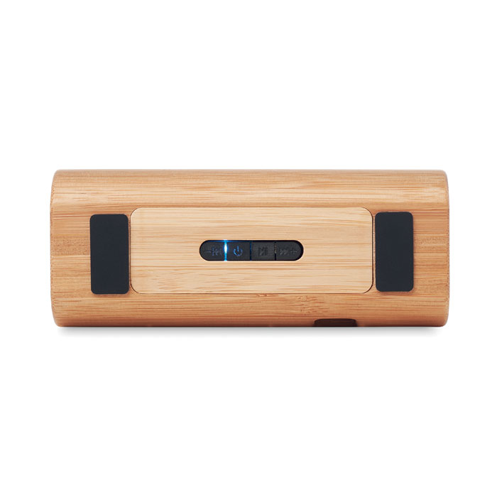SPEAKBOX Altavoz bambú inalámbrico 2x5W - Tecnología - Regalo Promocional Personalizado - imagen 4