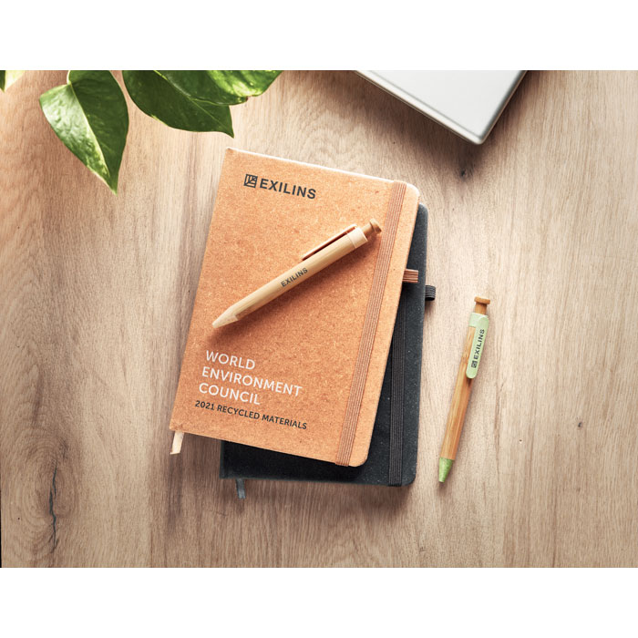 BAOBAB Libreta rayado PU reciclado A5 - Oficina - Regalo Promocional Personalizado - imagen 4