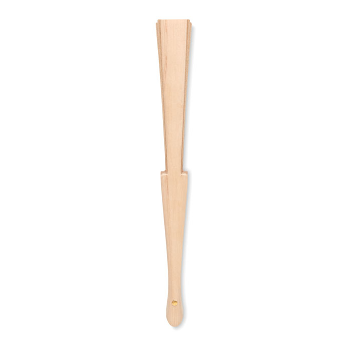 FANNY CORK Abanico madera y tejido corcho - Verano - Regalo Promocional Personalizado - vista alternativa