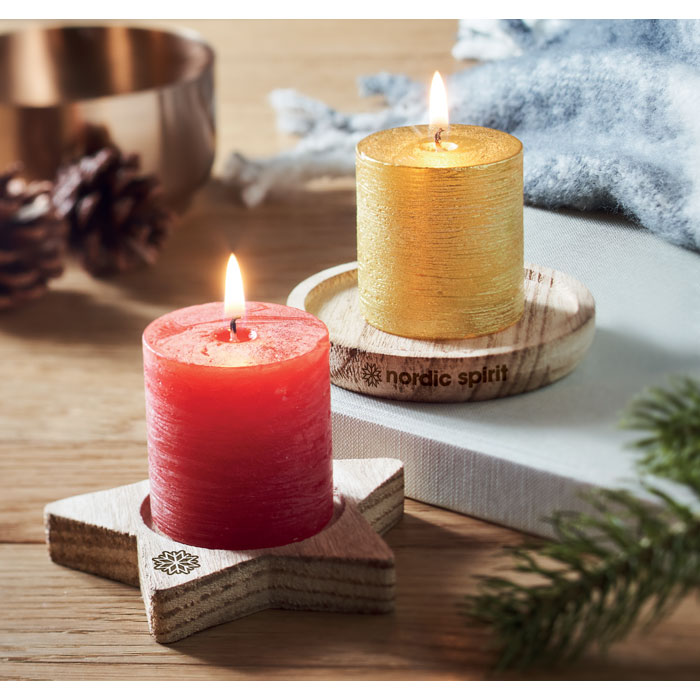 PENTAS Porta velas madera - Velas personalizadas - Regalo Promocional Personalizado - imagen 8