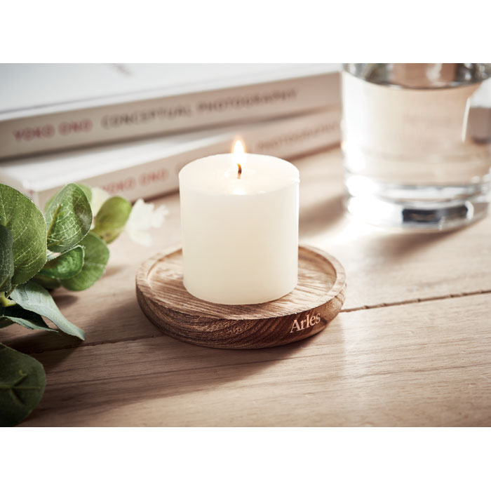 PENTAS Porta velas madera - Velas personalizadas - Regalo Promocional Personalizado - imagen 3