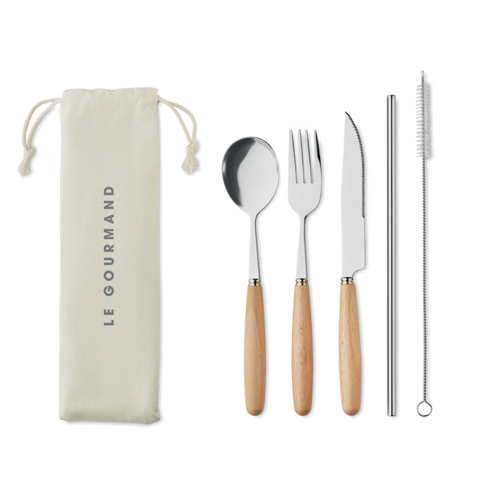 CUSTA SET Set de cubiertos acero inox. - Otros accesorios cocina - Regalo Promocional Personalizado - imagen 4