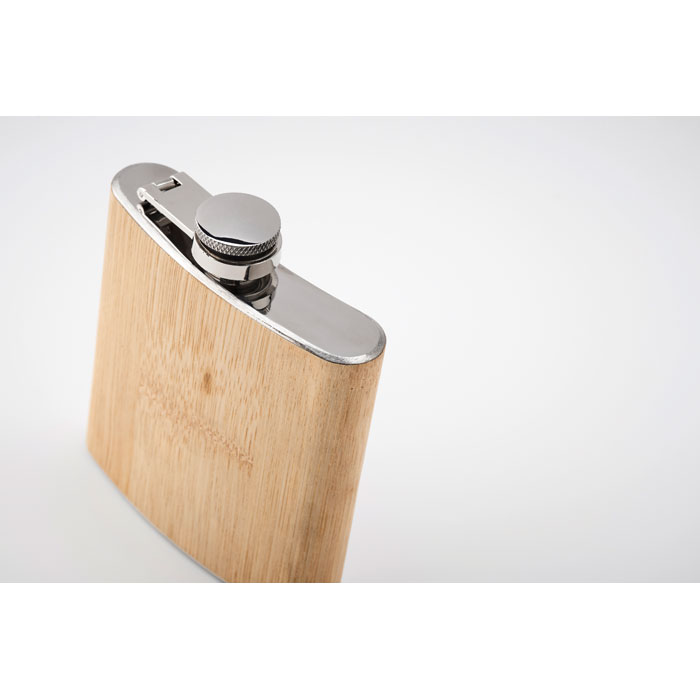 HIPHIP Petaca de bambú 170ml - Otros accesorios bodega - Regalo Promocional Personalizado - imagen 3