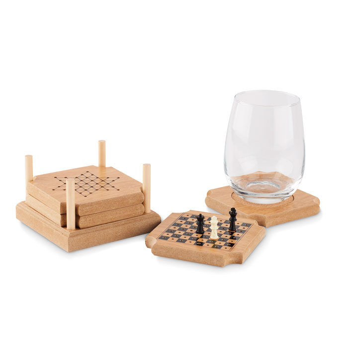 COASTGAME Set de 4 posavasos - Posavasos personalizados - Regalo Promocional Personalizado - imagen 3