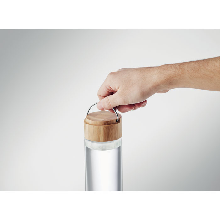 AMELAND Botella 500 ml tapa de bambú - Tazas y botellas - Regalo Promocional Personalizado - imagen 4