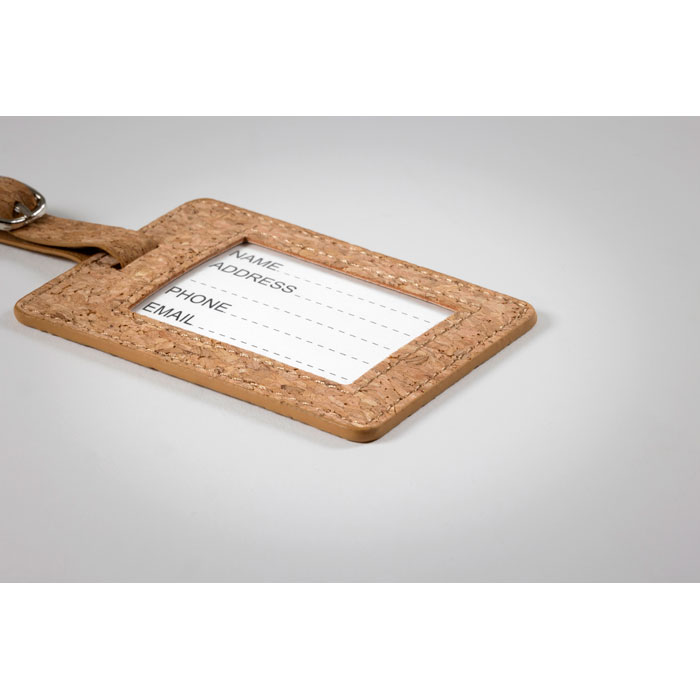 COCO Etiqueta equipaje de corcho - Viaje - Regalo Promocional Personalizado - imagen 5