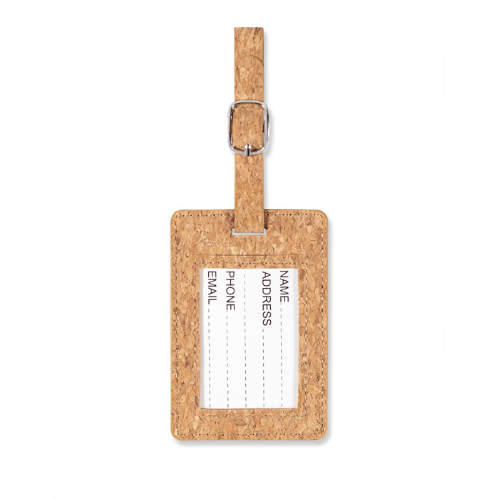 COCO Etiqueta equipaje de corcho - Viaje - Regalo Promocional Personalizado - imagen 4