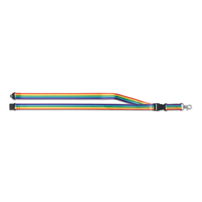 BOWYARD Lanyard RPET rainbow - Lanyards y Pulseras - Regalo Promocional Personalizado - vista alternativa