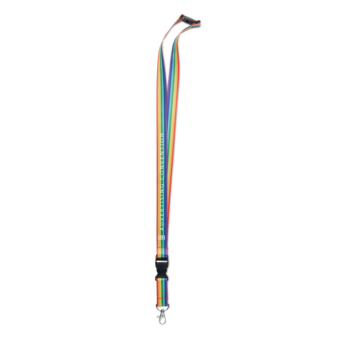 BOWYARD Lanyard RPET rainbow - Lanyards y Pulseras - Regalo Promocional Personalizado - imagen 4