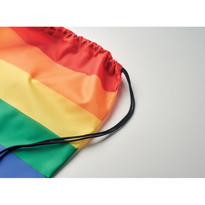 BOW Bolsa cuerdas rainbow de RPET - Mochilas personalizadas - Regalo Promocional Personalizado - vista alternativa