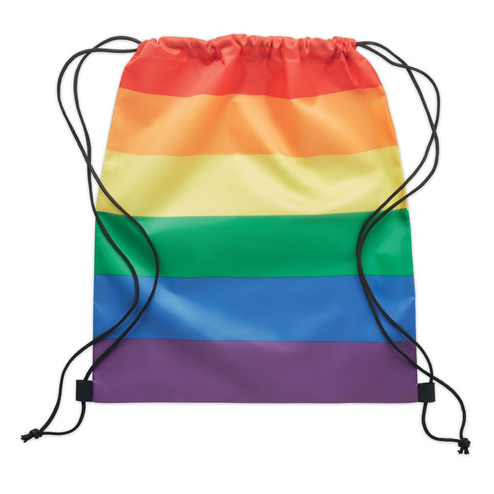 BOW Bolsa cuerdas rainbow de RPET - Mochilas personalizadas - Regalo Promocional Personalizado - imagen 4
