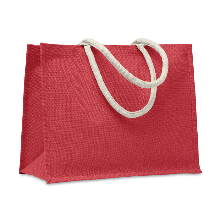 AURA Bolsa de yute y asas algodón - Verano - Regalo Promocional Personalizado - imagen 4