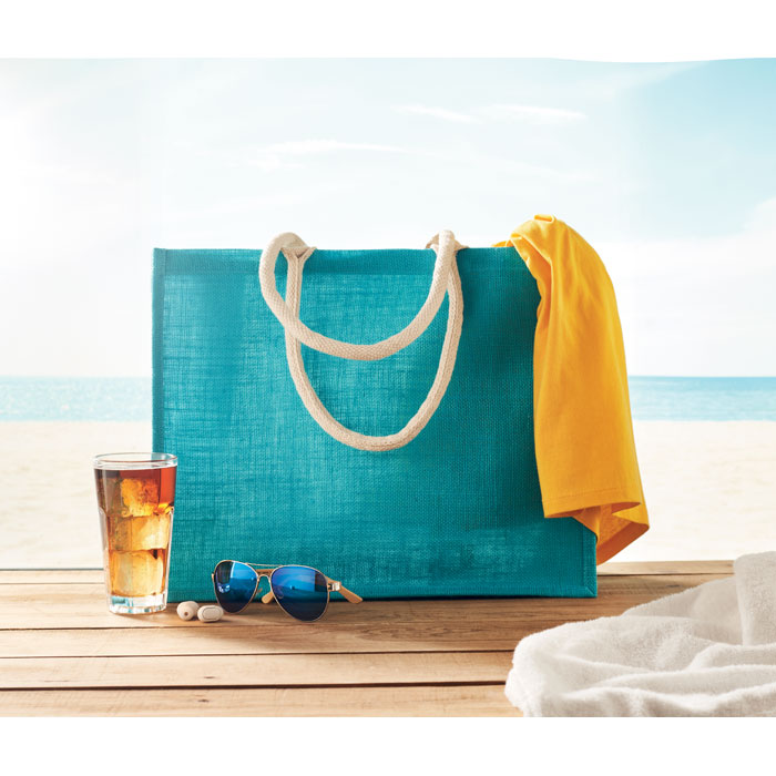 AURA Bolsa de yute y asas algodón - Verano - Regalo Promocional Personalizado - imagen 12