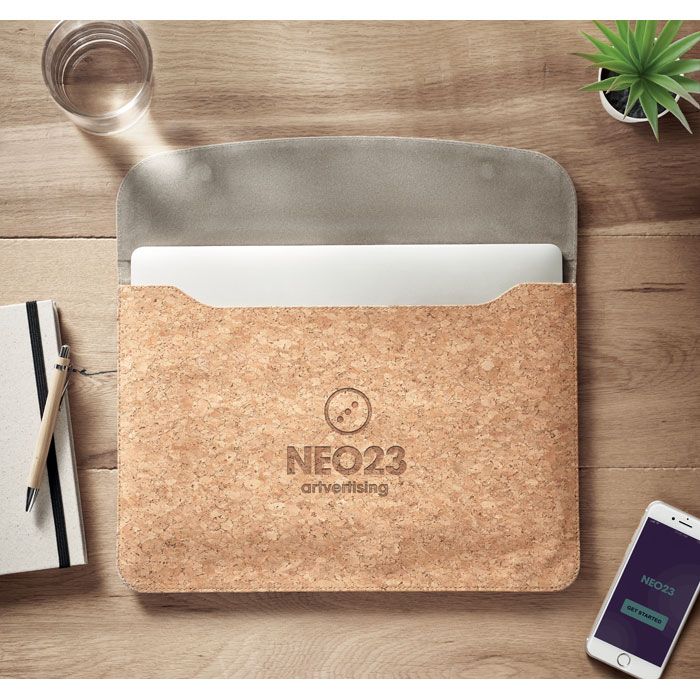 GRACE Bolsa de corcho para portátil - Fundas para portátil - Regalo Promocional Personalizado - imagen 4