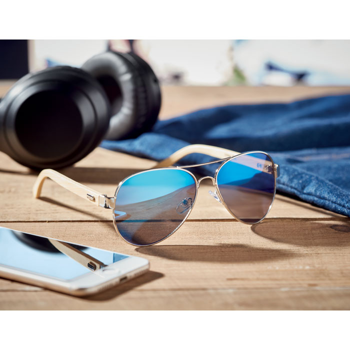 HONIARA Gafas de sol de bambú en bolsa - Verano - Regalo Promocional Personalizado - imagen 12