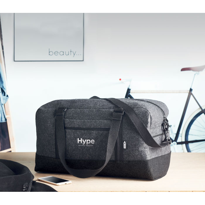 INDICO BAG Bolsa fin de semana de fieltro - Bolsas personalizadas de deporte - Regalo Promocional Personalizado - imagen 6