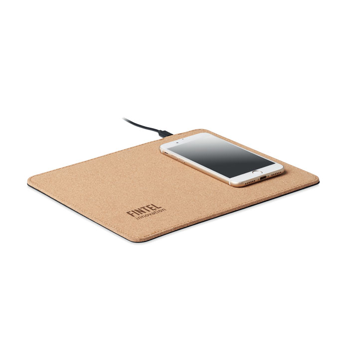 WIRELESS MATTY Alfombrilla corcho cargador 15W - Tecnología - Regalo Promocional Personalizado - imagen 5