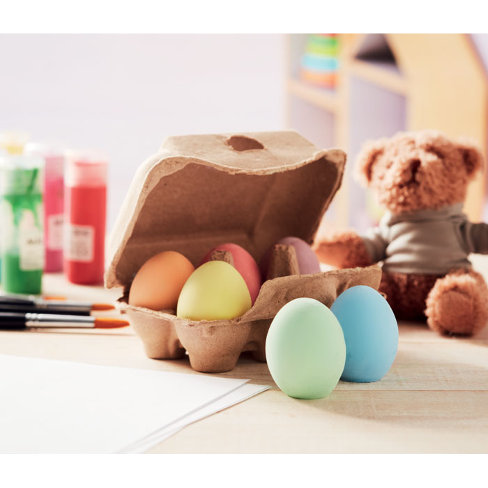 TAMAGO Set 6 tizas en forma de huevo - Niños y Juegos - Regalo Promocional Personalizado - imagen 5