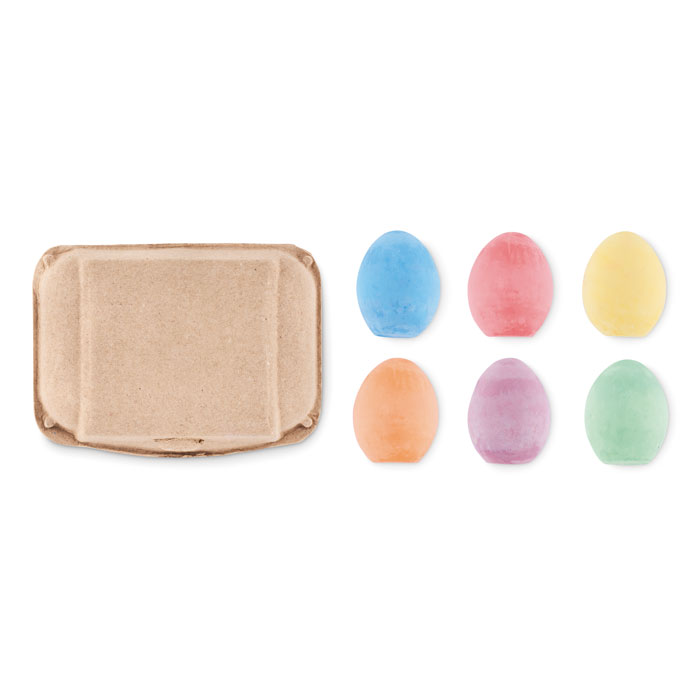 TAMAGO Set 6 tizas en forma de huevo - Niños y Juegos - Regalo Promocional Personalizado - imagen 3