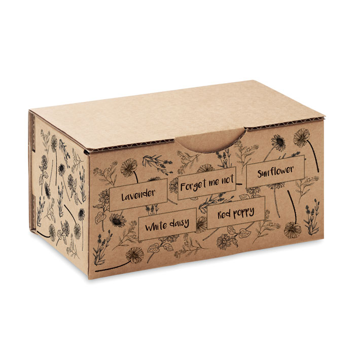 FLOWERS Kit de cultivo de flores - Jardín - Regalo Promocional Personalizado - vista alternativa