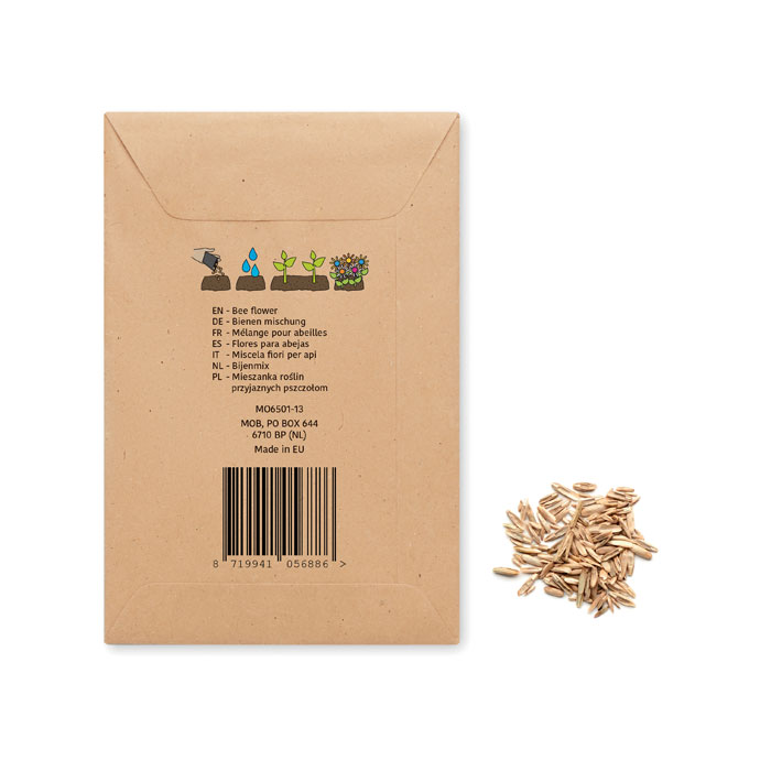 SEEDLOPEBEE Mezcla de semillas de flores - Jardín - Regalo Promocional Personalizado - vista alternativa