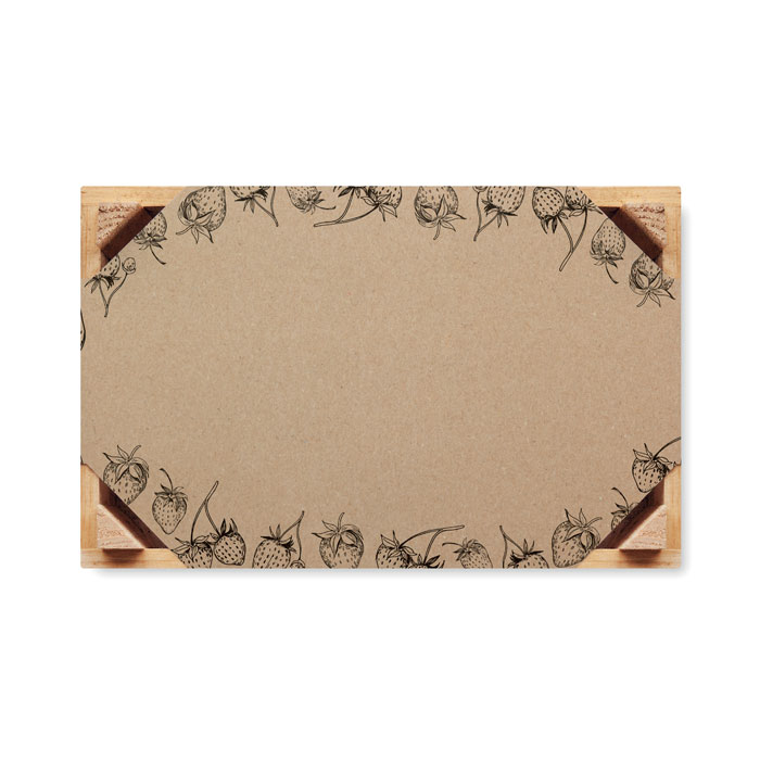 STRAWBERRY Kit de fresas en caja madera - Jardín - Regalo Promocional Personalizado - imagen 2