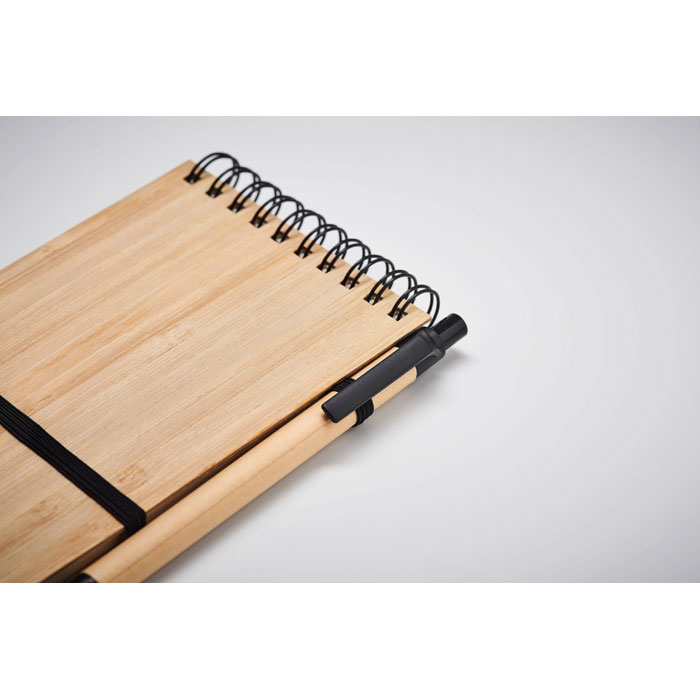 SONORABAM Libreta de bambú A6 - Oficina - Regalo Promocional Personalizado - imagen 6