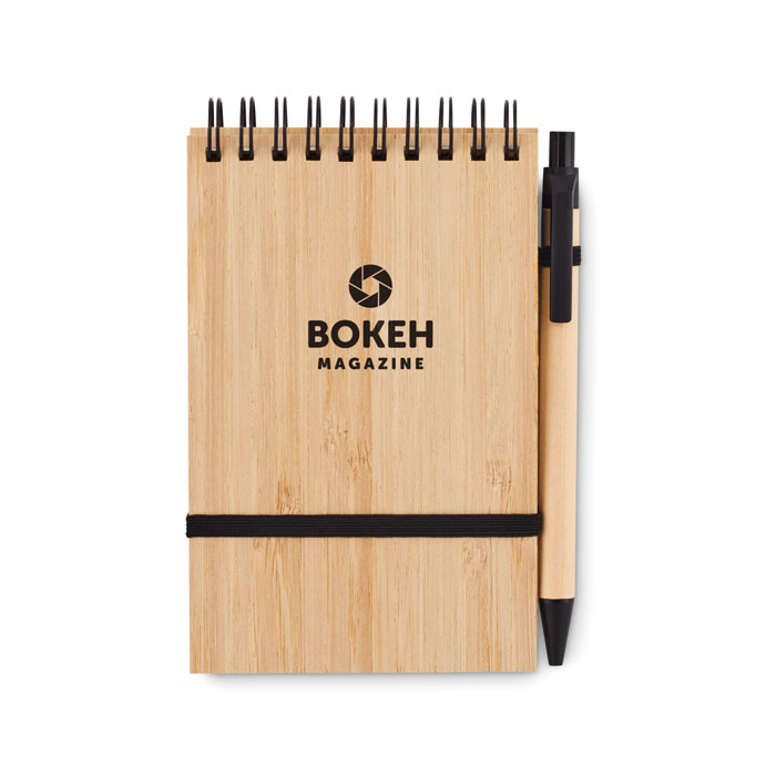 SONORABAM Libreta de bambú A6 - Oficina - Regalo Promocional Personalizado - imagen 5