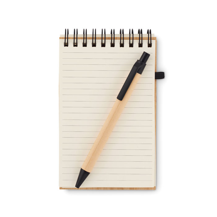 SONORABAM Libreta de bambú A6 - Oficina - Regalo Promocional Personalizado - imagen 4