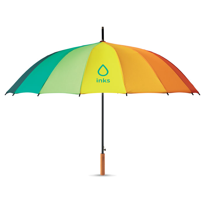 BOWBRELLA Paraguas rainbow 27 pulgadas - Paraguas personalizados - Regalo Promocional Personalizado - imagen 5