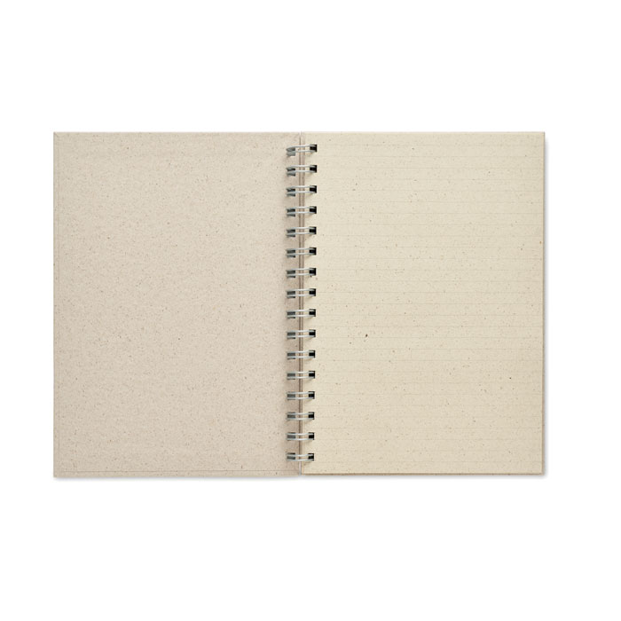 GRASS BOOK Libreta anillas A5 papel hierba - Oficina - Regalo Promocional Personalizado - imagen 4