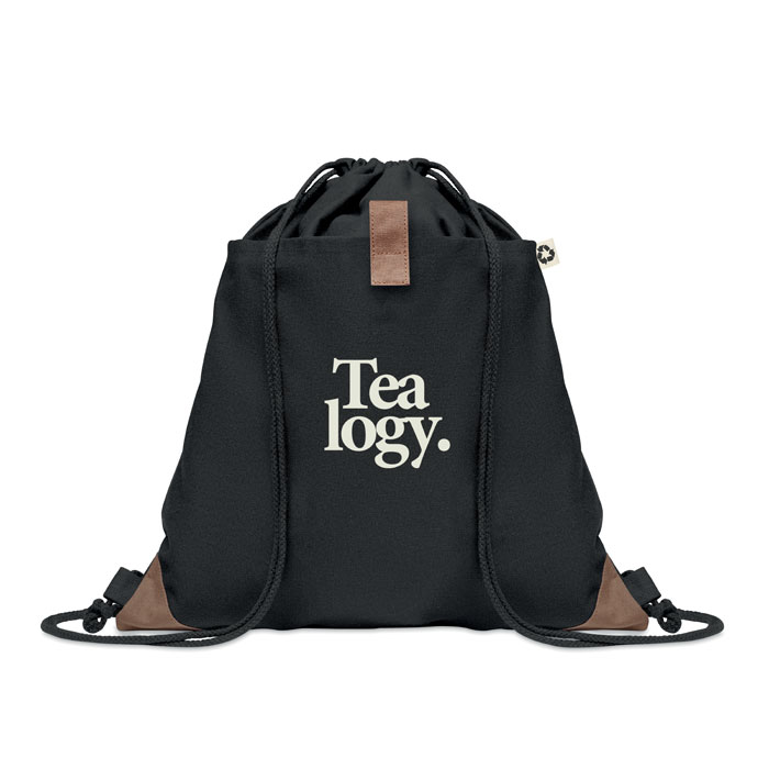 PANDA BAG Bolsa cuerdas algodón reciclado - Mochilas personalizadas - Regalo Promocional Personalizado - imagen 4