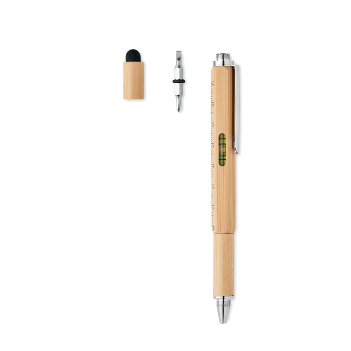 TOOLBAM Bolígrafo bambú nivel - Escritura - Regalo Promocional Personalizado - vista alternativa